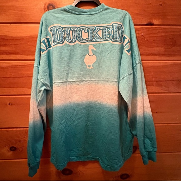 Spirit Teal and White Ombre Long Sleeve Tee - Picture 4 of 7